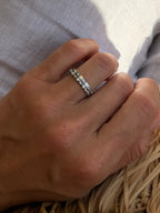 Dainty Flush Round Diamond Band