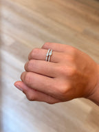 Double Band Diamond Ring