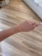 Double Blue Diamond Bangle