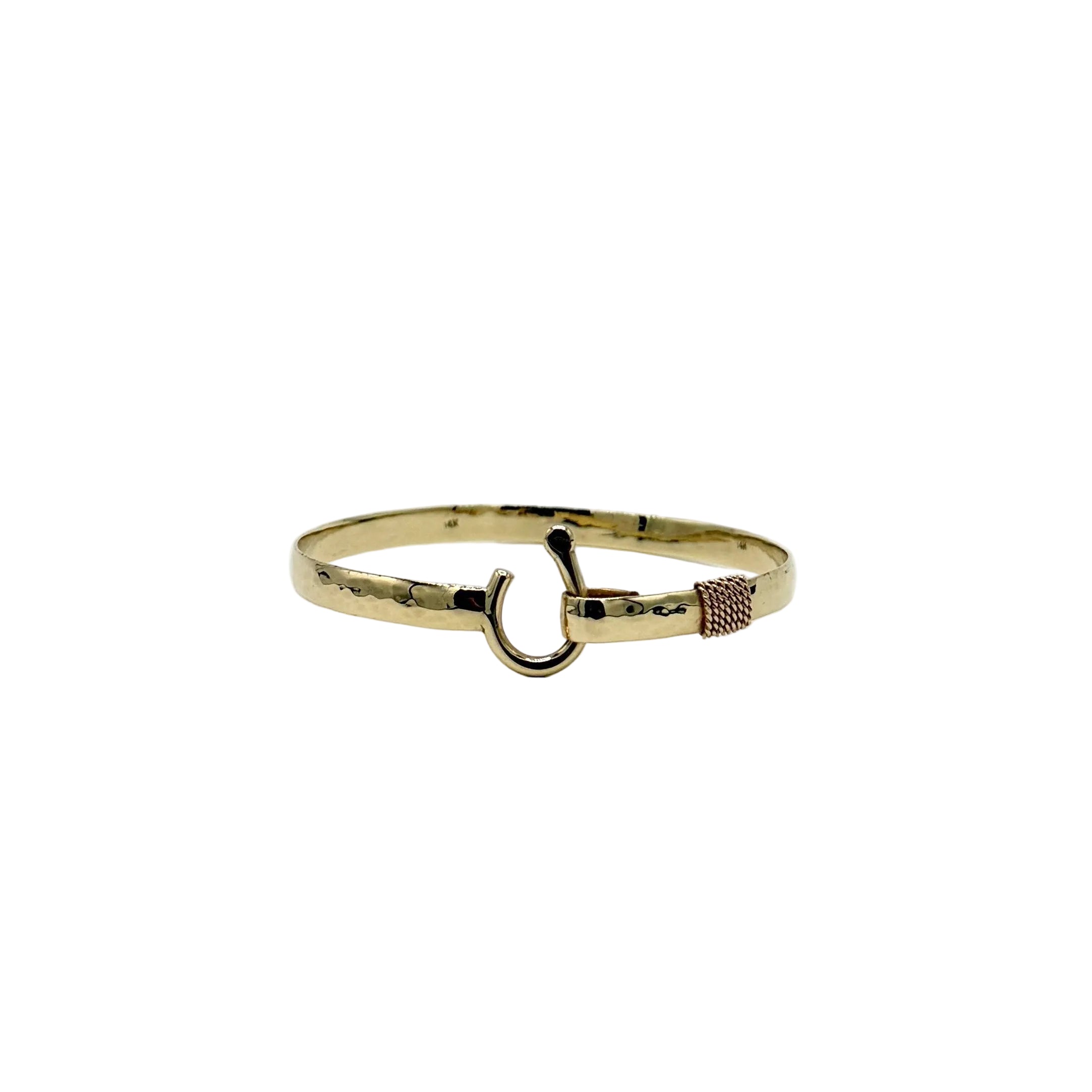 14kt Yellow Gold J Hook Bracelet - 5mm
