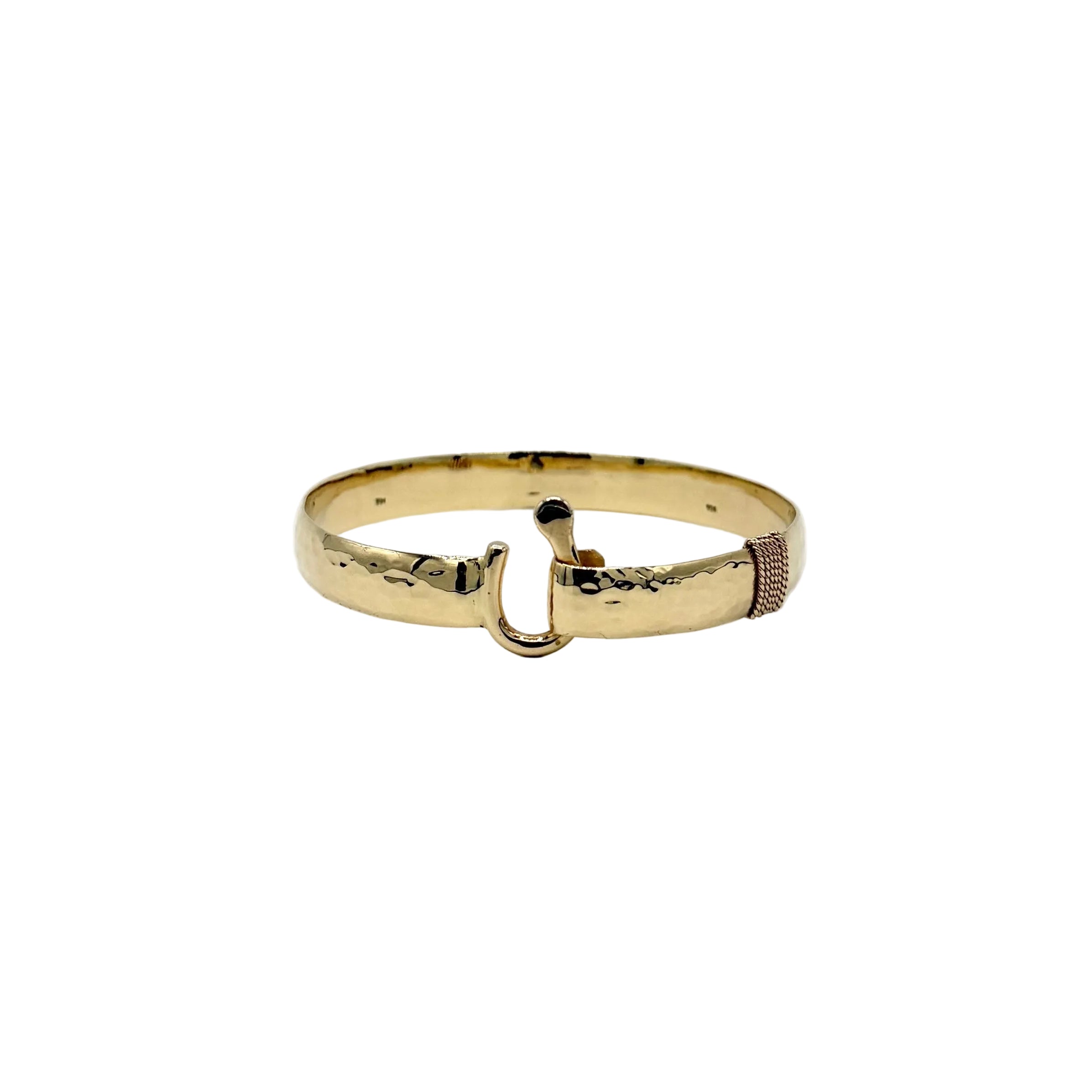 14kt Yellow Gold J Hook Bracelet-8.5mm