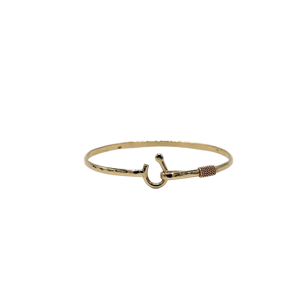 14kt Yellow Gold J Hook Bracelet - 3mm