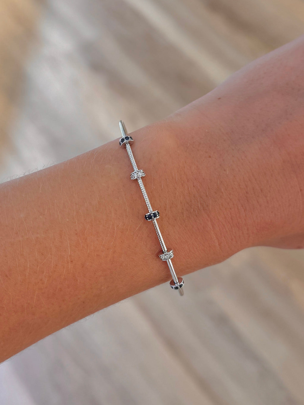 Sapphire Station Flexi Bangle