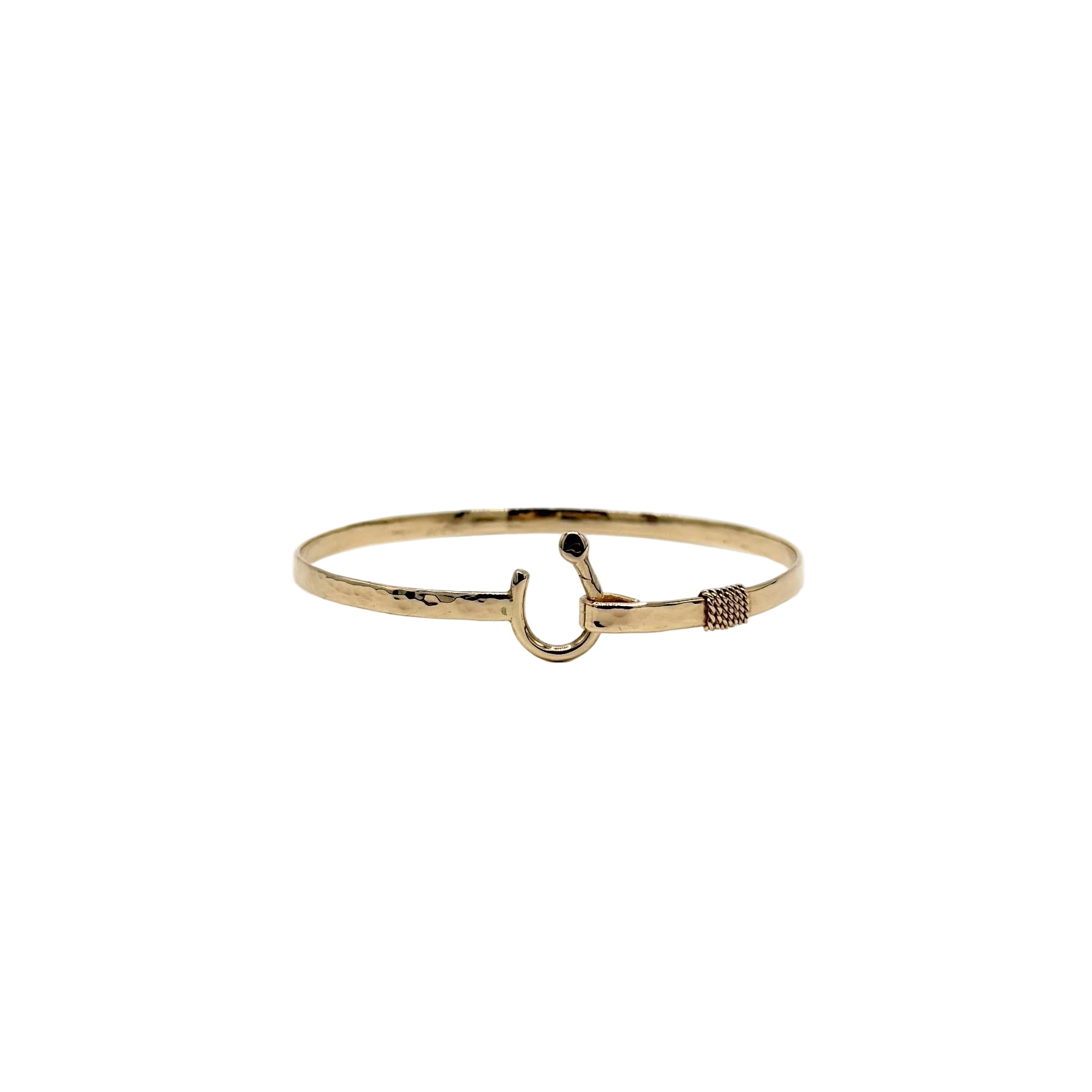 14kt Yellow Gold J Hook Bracelet - 3mm