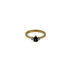 Dainty IGI Pear Shaped Alexandrite Ring