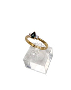 Dainty IGI Pear Shaped Alexandrite Ring