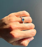 London Blue Topaz Split Shank Ring