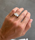 Oval Trio Ring - IGI Lab Diamonds, 14kt Yellow Gold