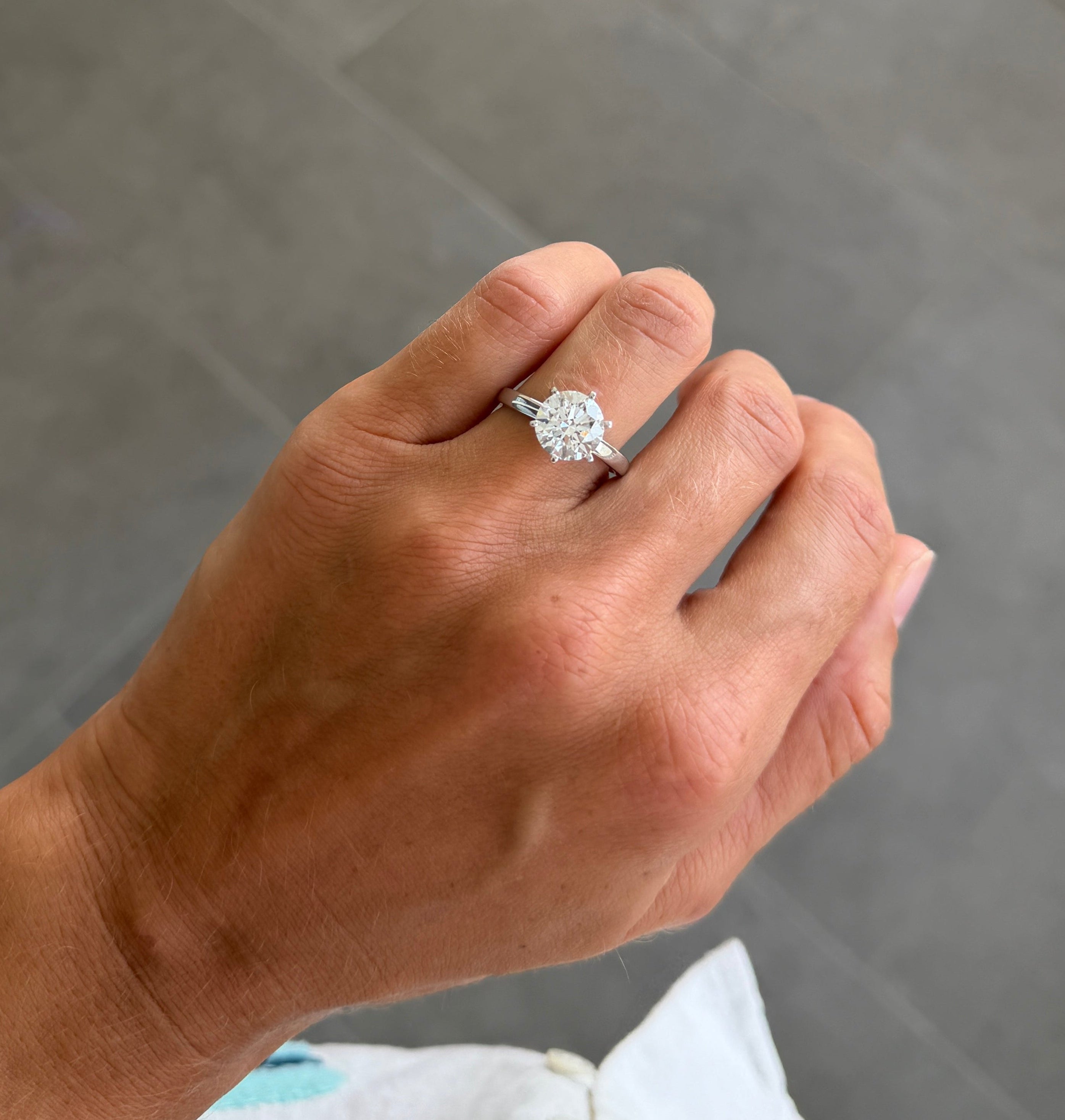 Round Solitaire Ring - 3ct IGI Lab Grown Diamonds