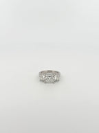 Princess Trio Ring - IGI Lab Diamonds, 14kt White Gold