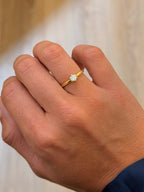Vintage Round Solitaire Ring with Tiffany Setting