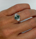 Fancy Vivid Green IGI Lab Diamond Ring