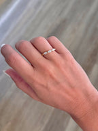 East-West Marquise Diamond Trio Ring