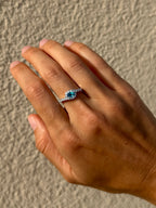 Paraíba Tourmaline Oval Ring - GIA Certified Natural