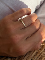 Dainty Flush Round Diamond Band