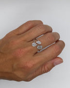 Trio Bezel Lab Diamond Ring