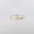 Sterling Silver St John Hook Bracelet with 14kt Gold J Hook and Wrap - 3mm, 4mm, and 5mm
