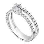 Double Band Diamond Ring