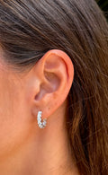 2ct Inside Out Diamond Hoop Earrings
