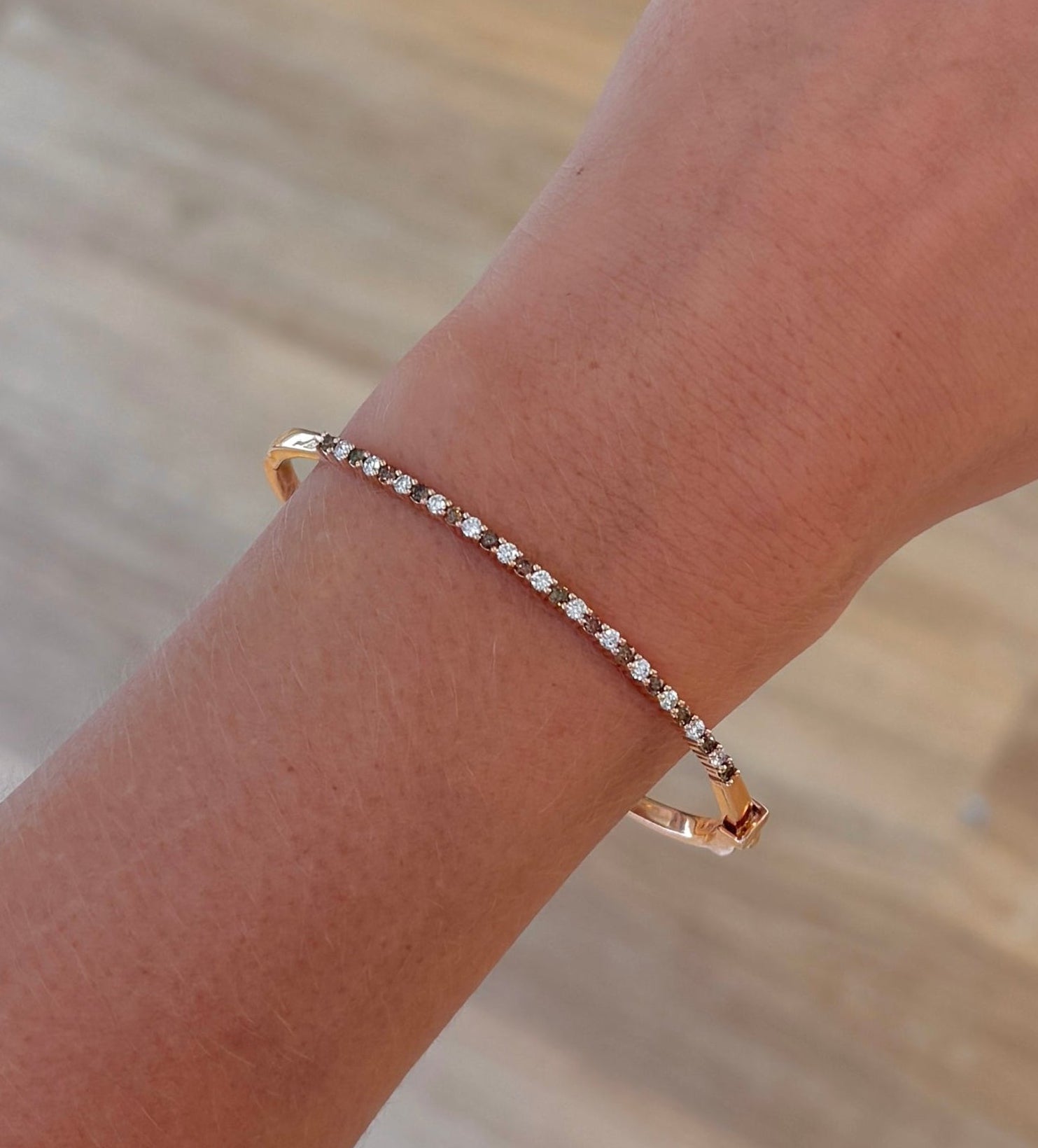 Chocolate Diamond Flexi in Rose Gold