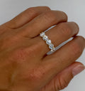 Round Brilliant Half Eternity Lab Diamond Ring