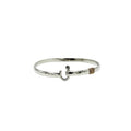 Sterling Silver J Hook Bracelet with 14kt Gold Wrap - 4mm