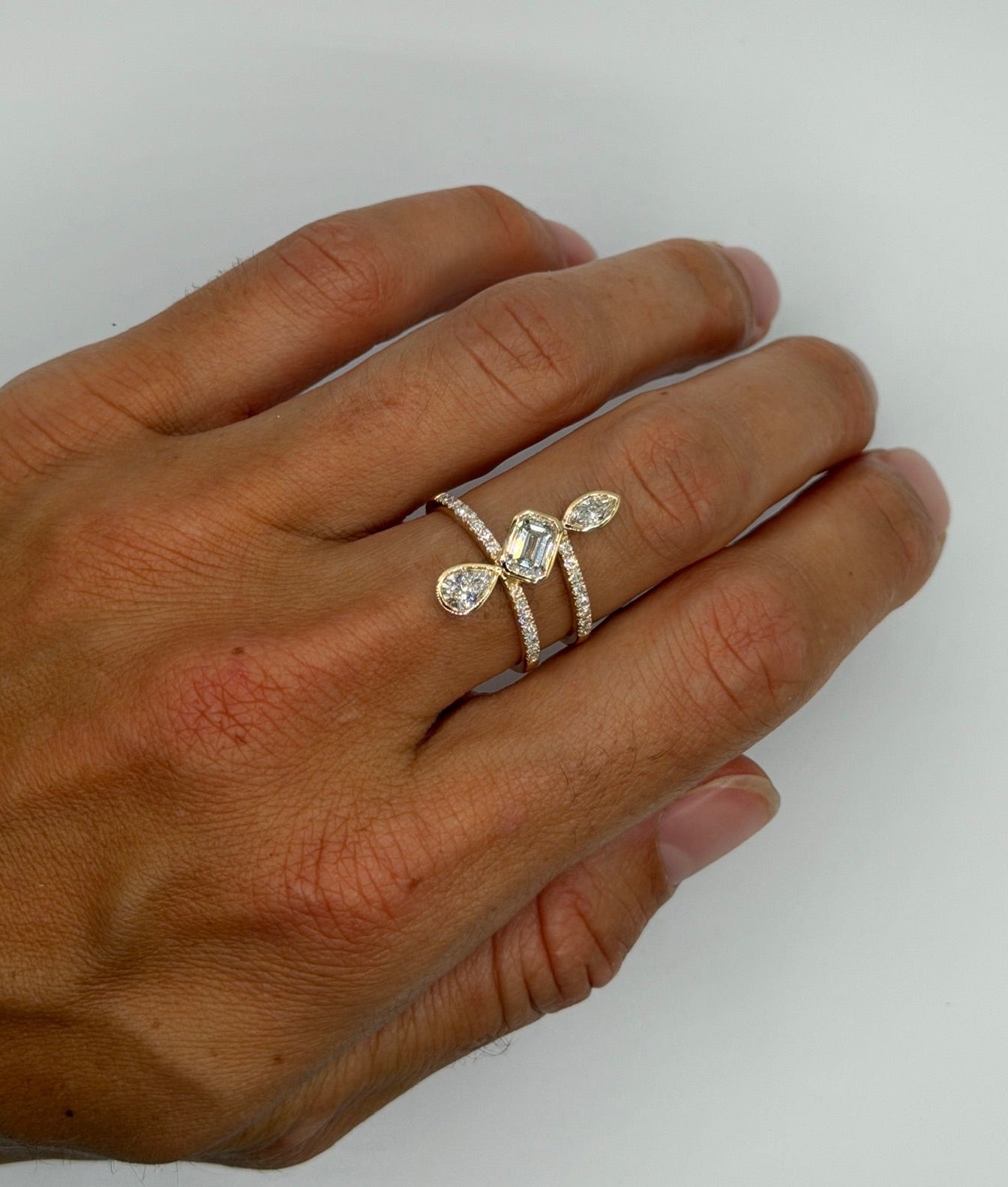 Trio Wrap Ring - Lab grown