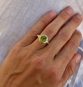 Peridot & Diamond Ring - PREORDER