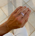 Pink Sapphire and Diamond Statement Band