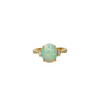 Opal Cocktail Ring with Baguettes
