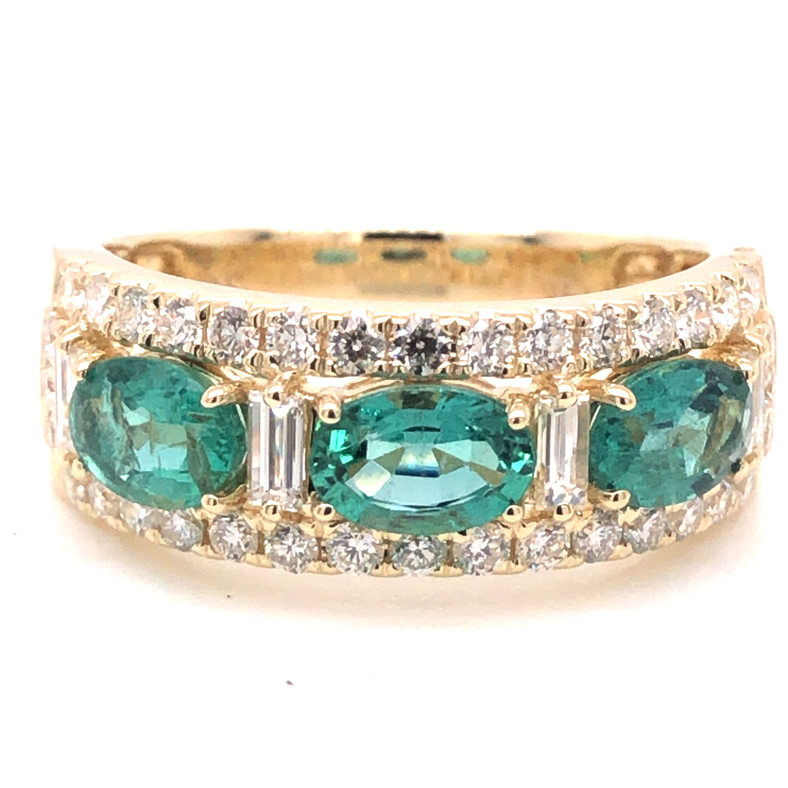 Emerald and Diamond Statement Band