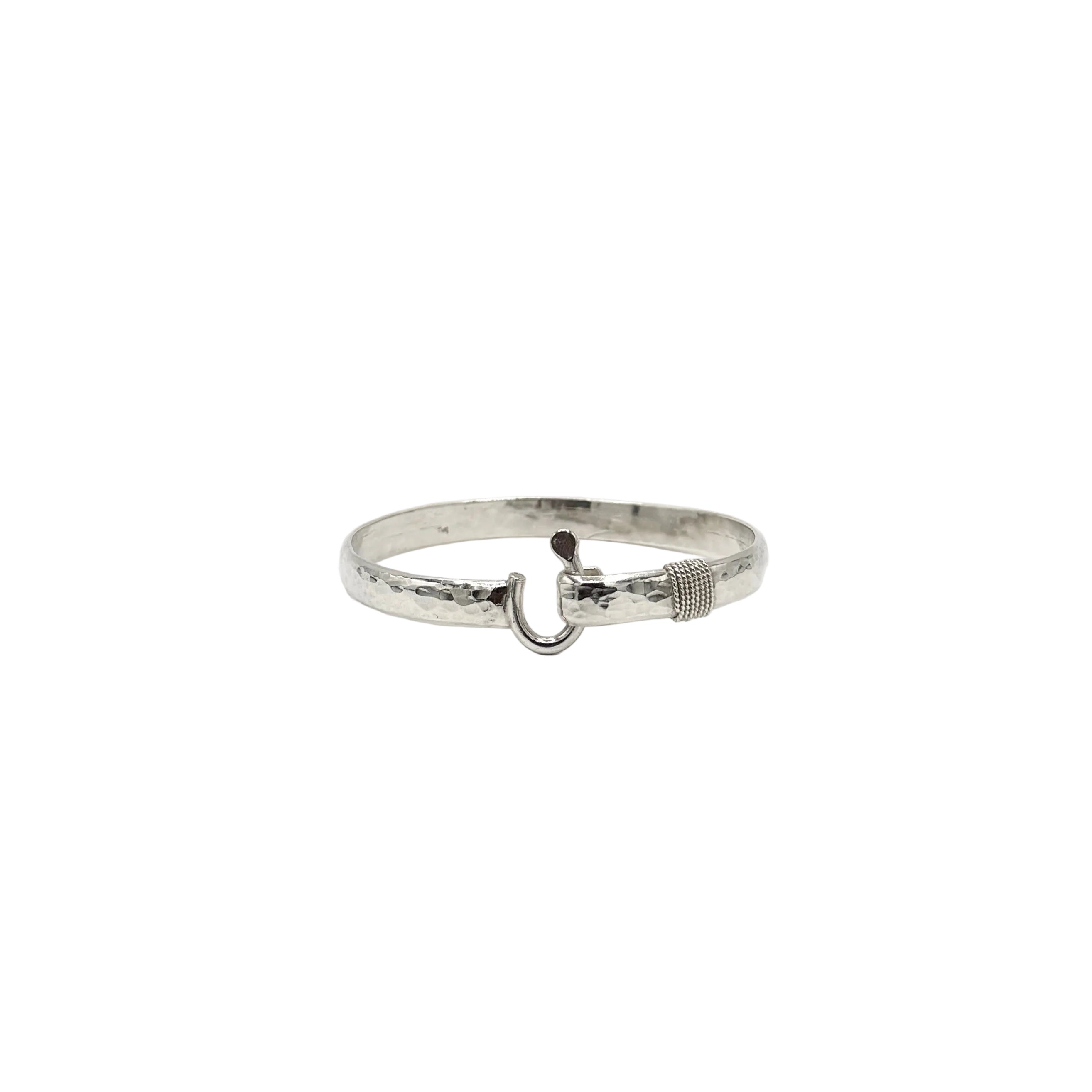 Sterling Silver J Hook Bracelet - 7mm
