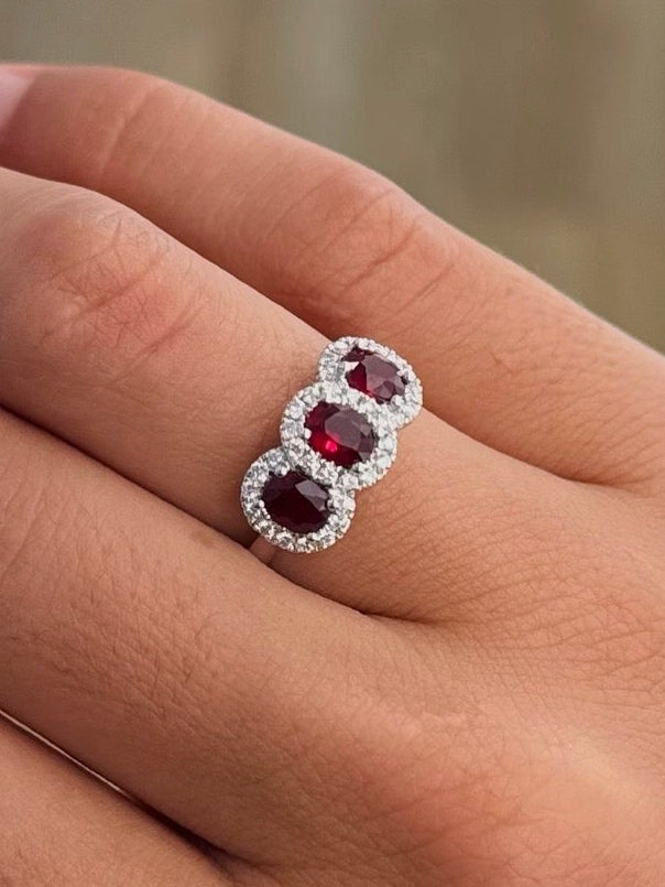 Ruby Trio Ring