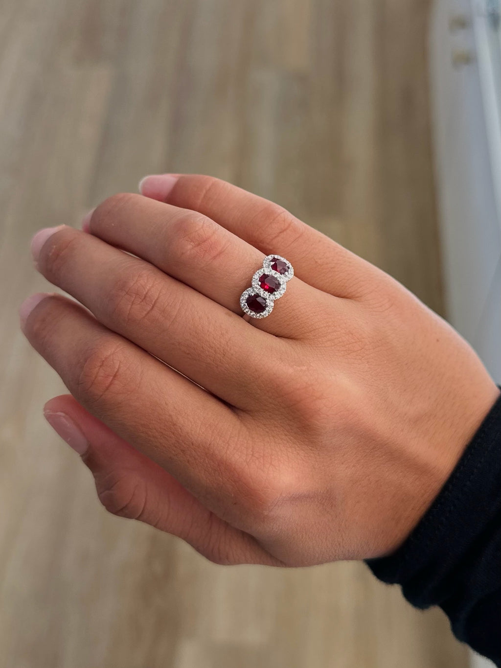Ruby Trio Ring