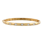 Flush Emerald Cut Diamond Bangle - PREORDER