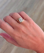 Bypass Ring - 3ct Lab Grown Diamond - IGI Certified