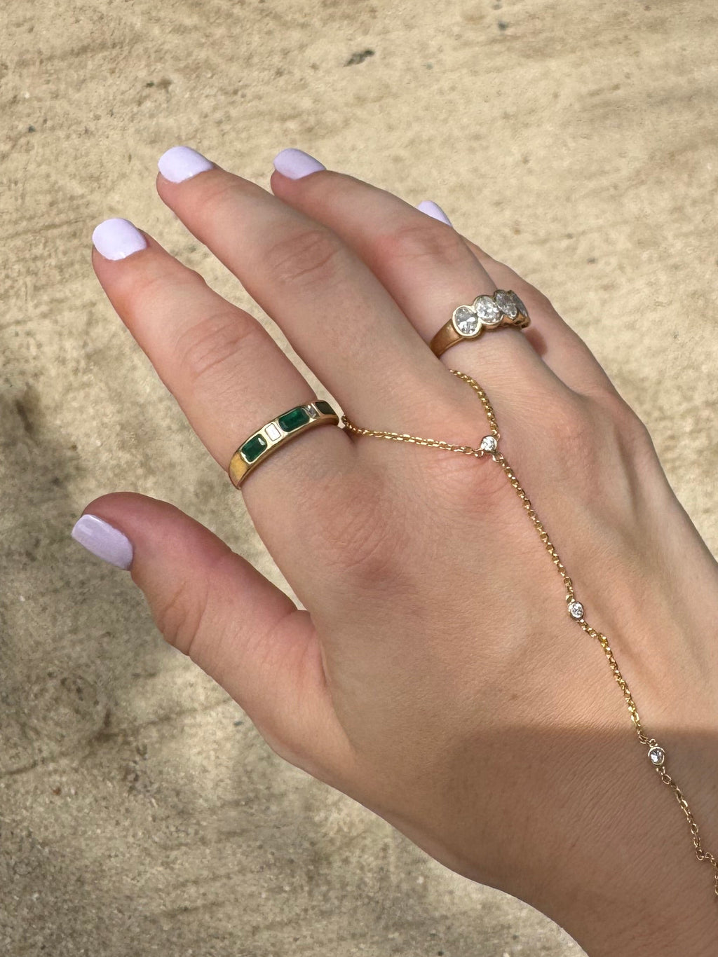Flush Emerald & Diamond Band - PREORDER