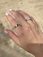 Flush Emerald & Diamond Band - PREORDER