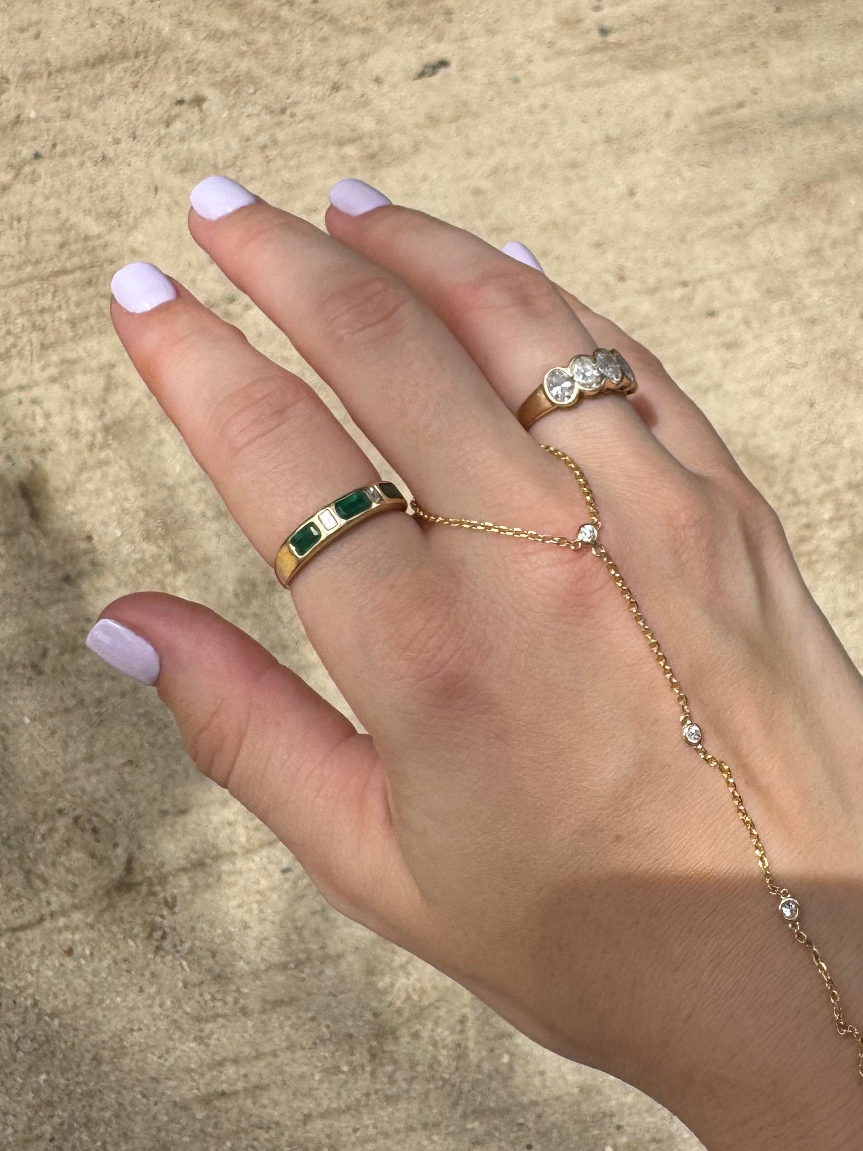 Flush Emerald & Diamond Band - PREORDER