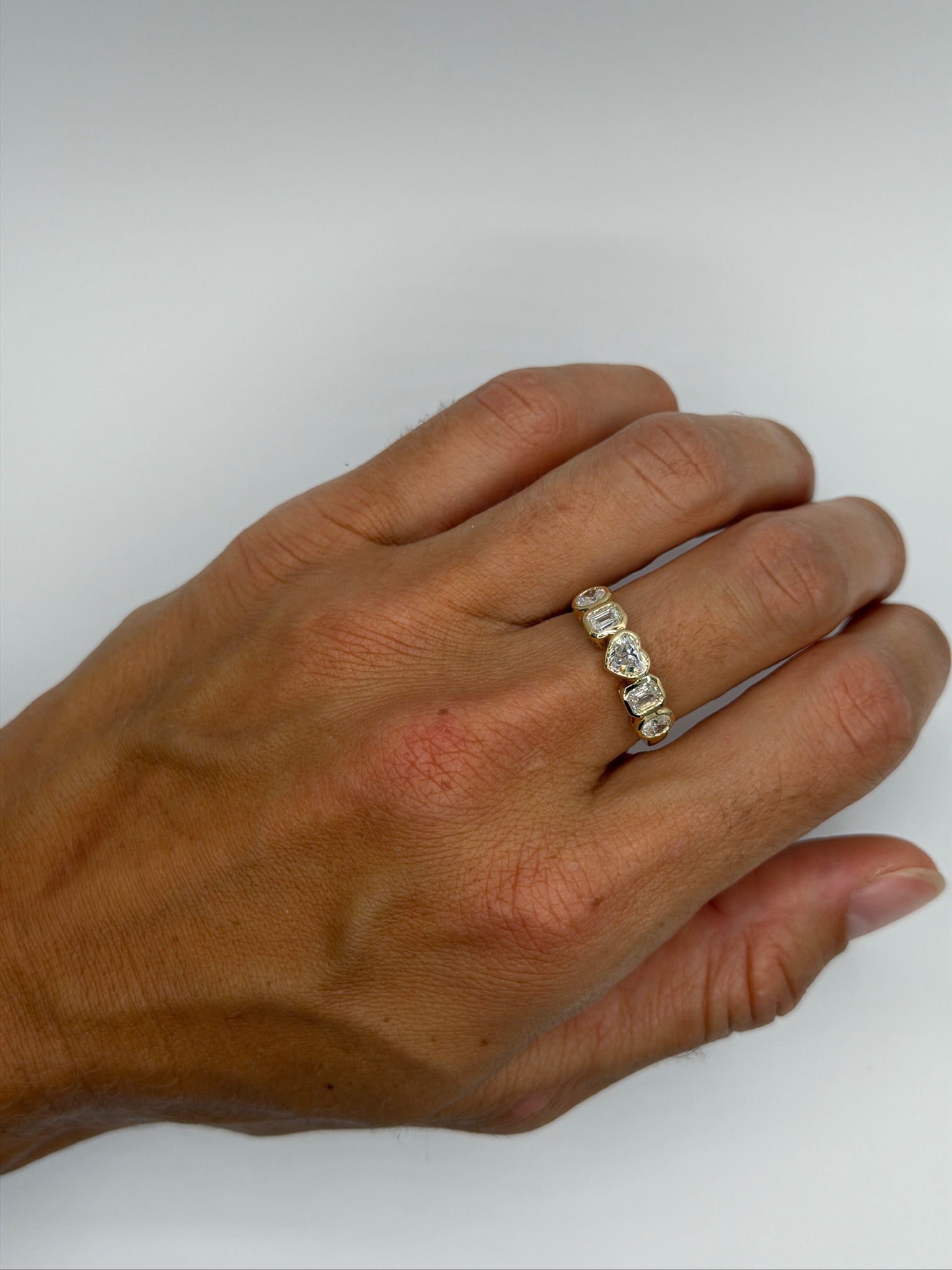 Heart Mosaic Lab Grown Diamond Ring
