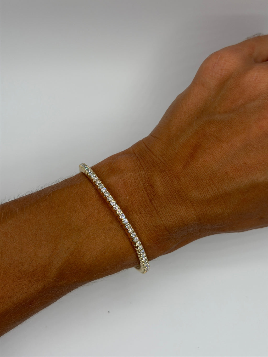 Lab Diamond Stretch Bracelet