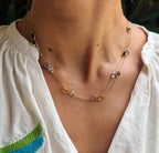 Multicolored Gemstones Necklace
