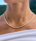 Lab Diamond Bezel Tennis Necklace