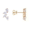 Pear-Cut Lab Grown Diamond Stud Earrings - PREORDER