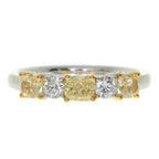 Yellow & White Lab Diamond Ring