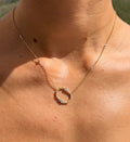 Geometric Diamond Station Necklace