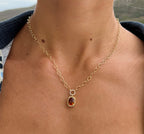 Citrine Cable Necklace