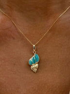 Larimar Conch Pendant
