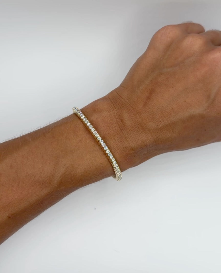 Lab Diamond Stretch Bracelet
