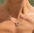 Diamonds Interlocked Station Necklace